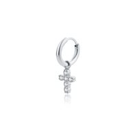 Mono orecchino Brand in Acciaio Cristallo 18ER015W - 18ER015W
